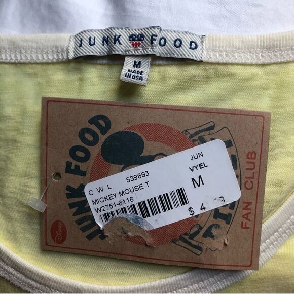 Junk Food Disney Mickey Mouse Tee Size Medium NWT - Picture 4 of 5